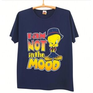 Vintage 90s Looney Tunes Tweety Bird T Shirt Tee‎ 14W- 16W 1999 Warner Brothers